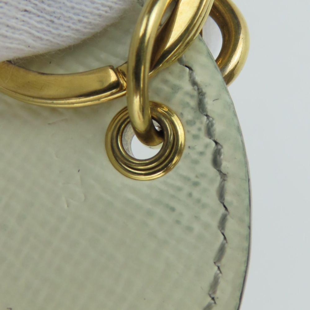 Used LOUIS VUITTON key ring Portocre Monogram M66739 Pumpkin dot Monogram Bron white Yayoi Kusama