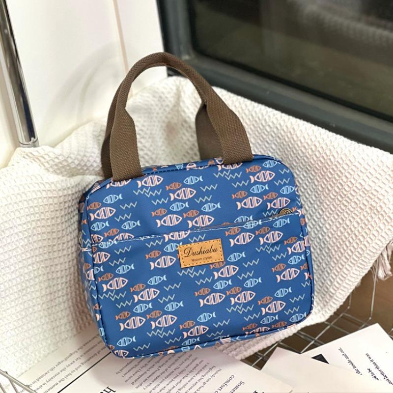 New waterproof, oil-proof and thermal insulation portable lunch box bag, commuter lunch bag, bento bag, mommy bag, student bowl bag.