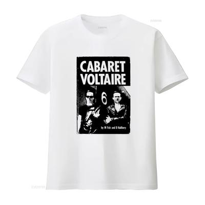 Cabaret Voltaire Industrial Post Punk Handmade Cotton High Quality T Shirt Top For Everyday We