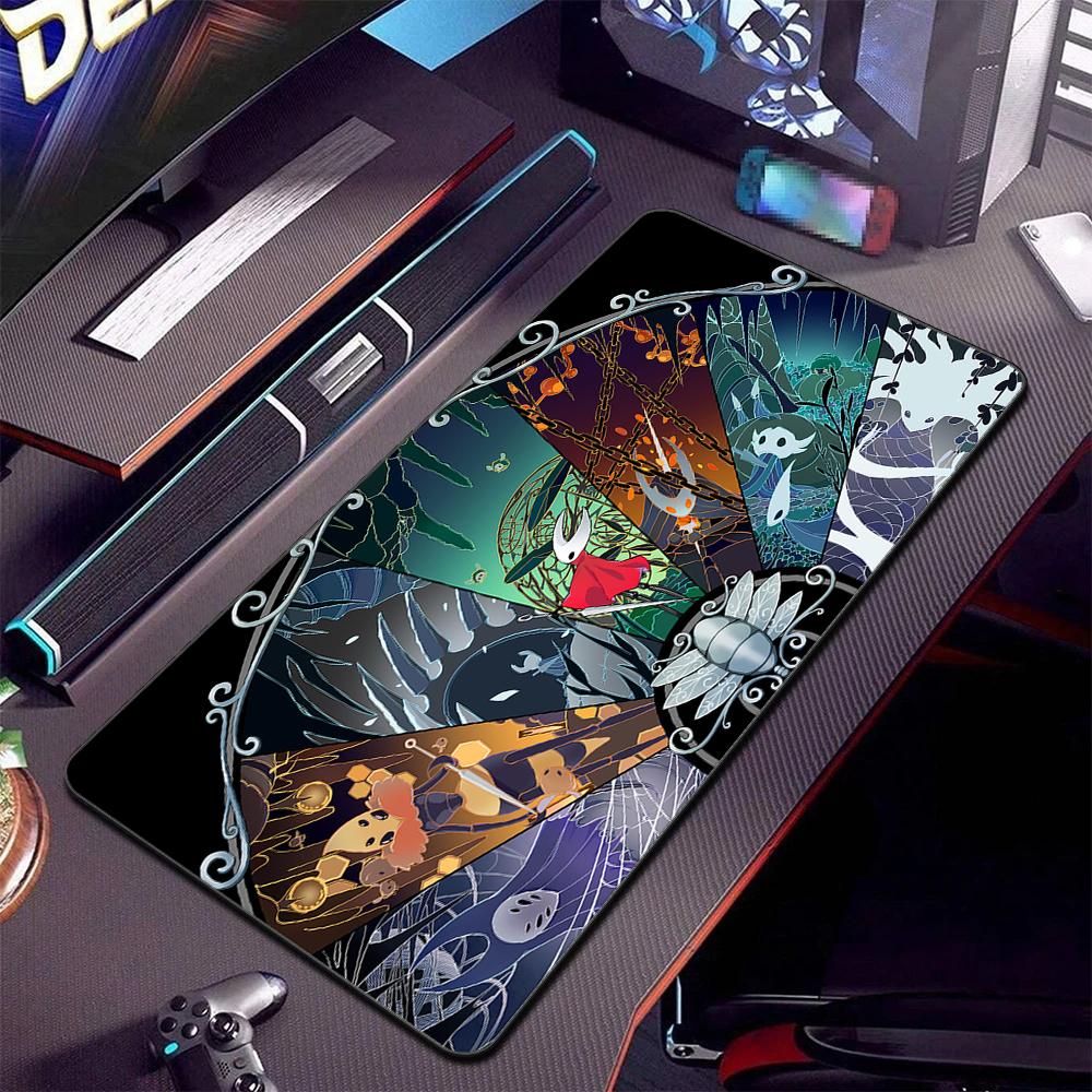 Tappetino per Mouse XXL Stampa HD Cool Hollow Knight Silksong Tappetini per Tavolo Azienda Tappetino Grande per Scrivania Tappetini per Mouse da Gioco Pc Grandi