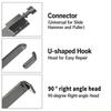 2Pcs Car Door Dents Puller Repair Fixing Removal Tool Suitable For Edged Dents On Mudguard And Panel Metal Construction