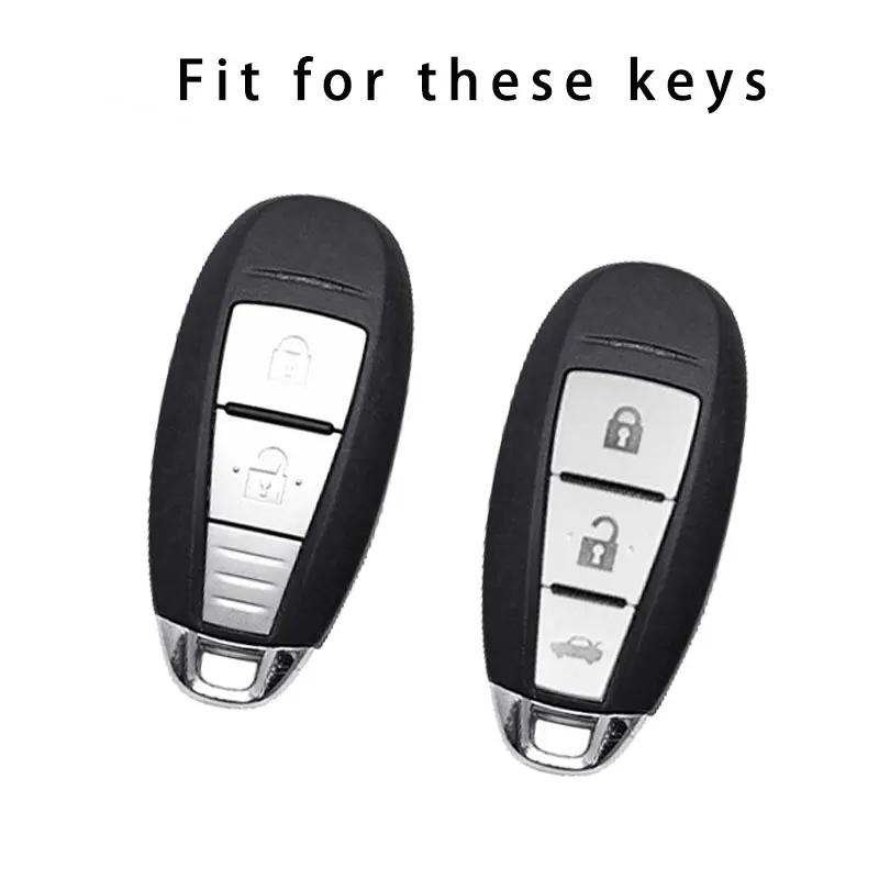 Tpu Leather Auto Shell Fob For Suzuki Vitara Swift Ignis Kizashi Sx4 Baleno Ertiga Car Key Case Cover Accessories