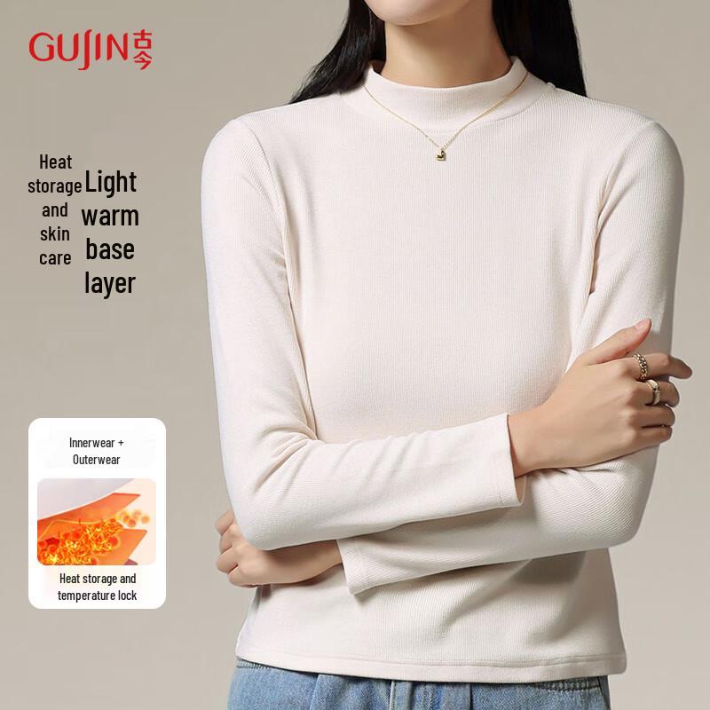 GUJIN Women's Warm Long Sleeve Mock Neck Base Layer Top