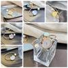 Elegant Alloy Ladies Quartz Wristwatch Rose Gold Rhinestone Bracelet Watch Imitation Pearl Vintage Small Dial Watch Women's