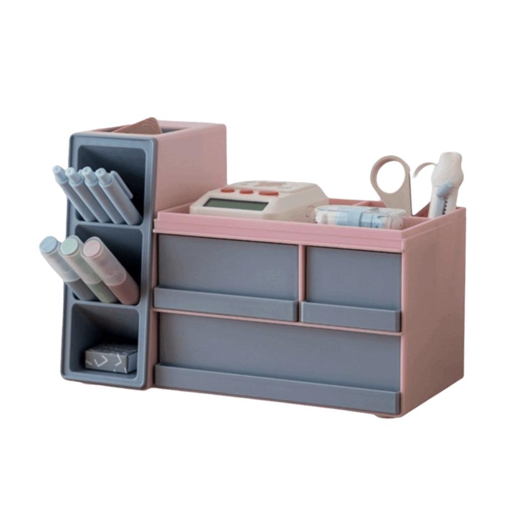 Large Capacity Desk Stationery Storage Box Desk Organizer Sundry Storage Rack  for School Office