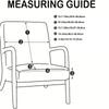 Universal Printed Armchair Cover Water Resistant Zipper Wood Chair Covers Slipcover Home Decor Stretch Furniture Cover