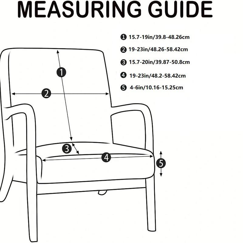 Universal Printed Armchair Cover Water Resistant Zipper Wood Chair Covers Slipcover Home Decor Stretch Furniture Cover