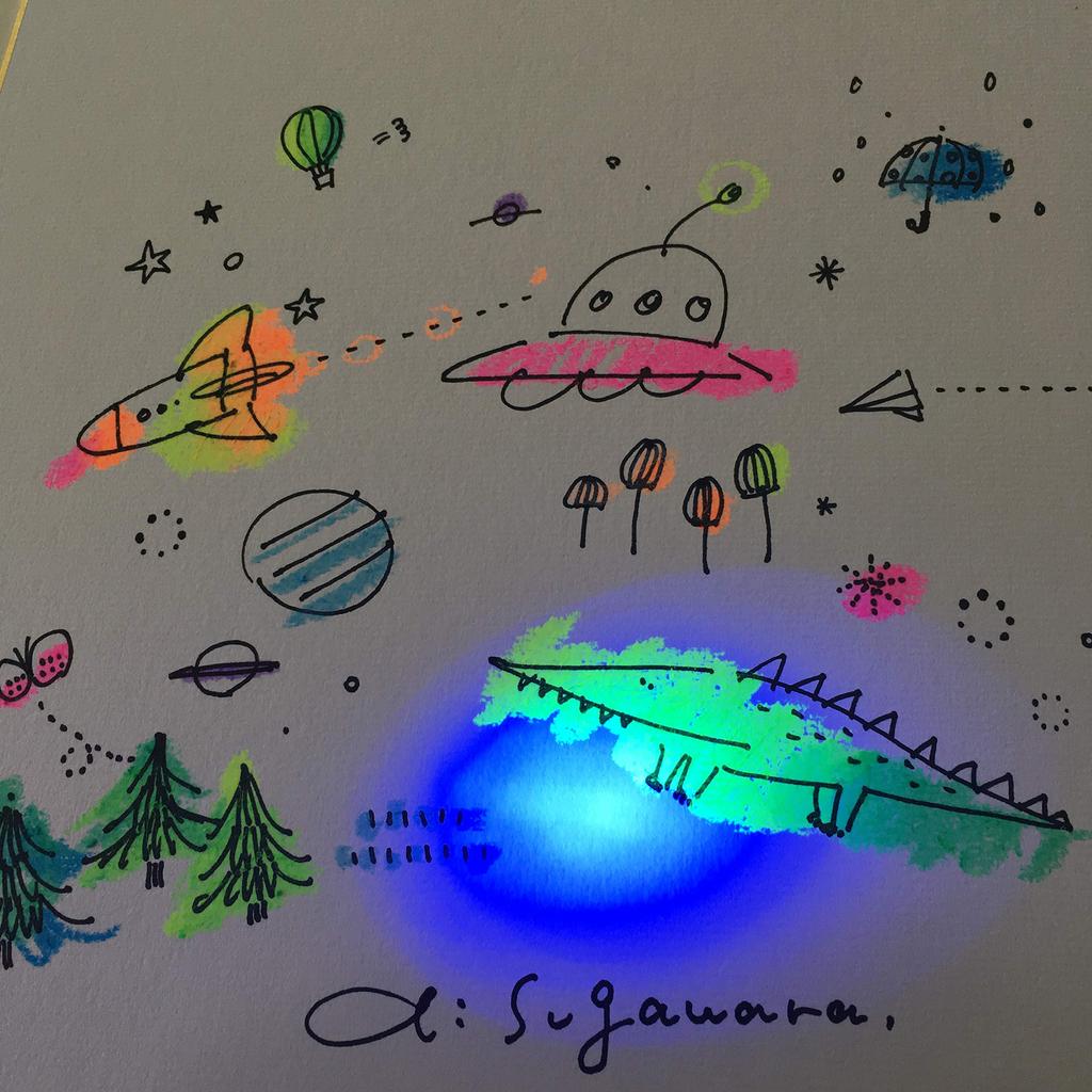 KOKUYO Fluorescent 10 Crayons, Colors, KE-AC30