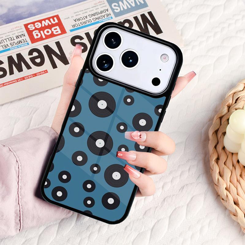 Vinyl Record Blue Label Music Classic Phone Case For IPhone 17 16e 15 14 13 12 11 Pro Max Air Mini Soft Protective Cover