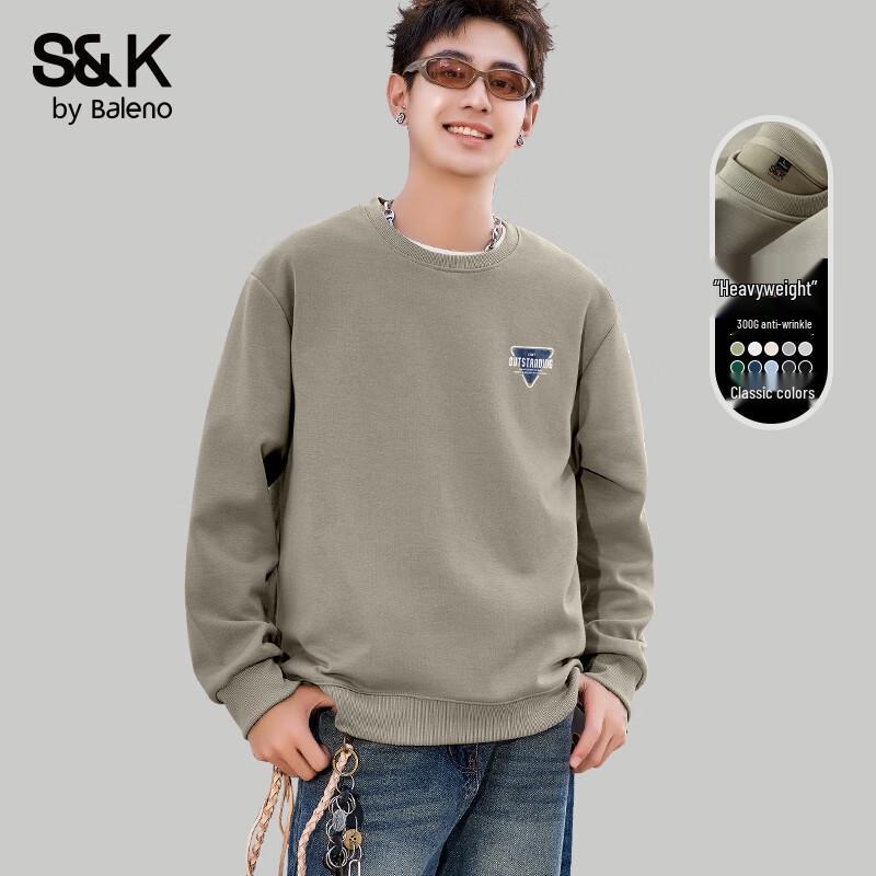 Baleno S&K Series Couple's Relaxed Fit Sweatshirt with Geometric Print