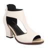 Sandali Estivi Bocca di Pesce Taglia Grande 43 Zip Posteriore 40 Tacco Alto Scarpe da Donna 18H1 Bianco Nero Rosso