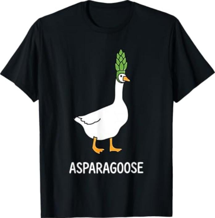Смешная футболка для любителей гусей-спаржи Asparagoose