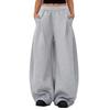 Women's Fashionable Solid Color Pocket Pants High Waist Sports Casual  Pants