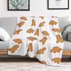 Dino Nuggets Throw Blanket Cozy Sofa Blanket for TV Watching Napping