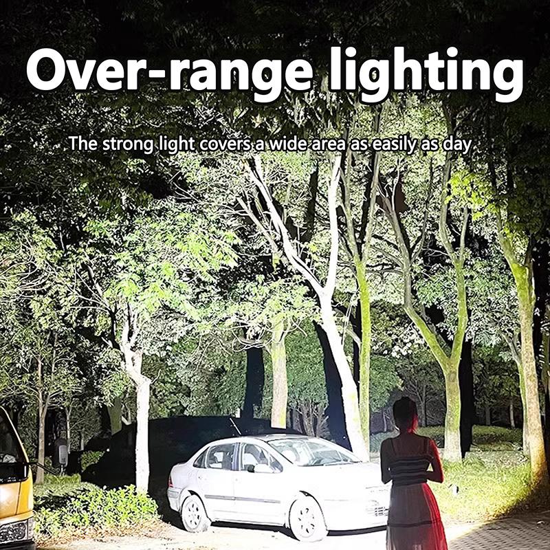 Ultra Bright Lantern Super Powerful Led Flashlight Zoom Tactical Torch Built-In Battery Usb Rechargeable Waterproof Lamp