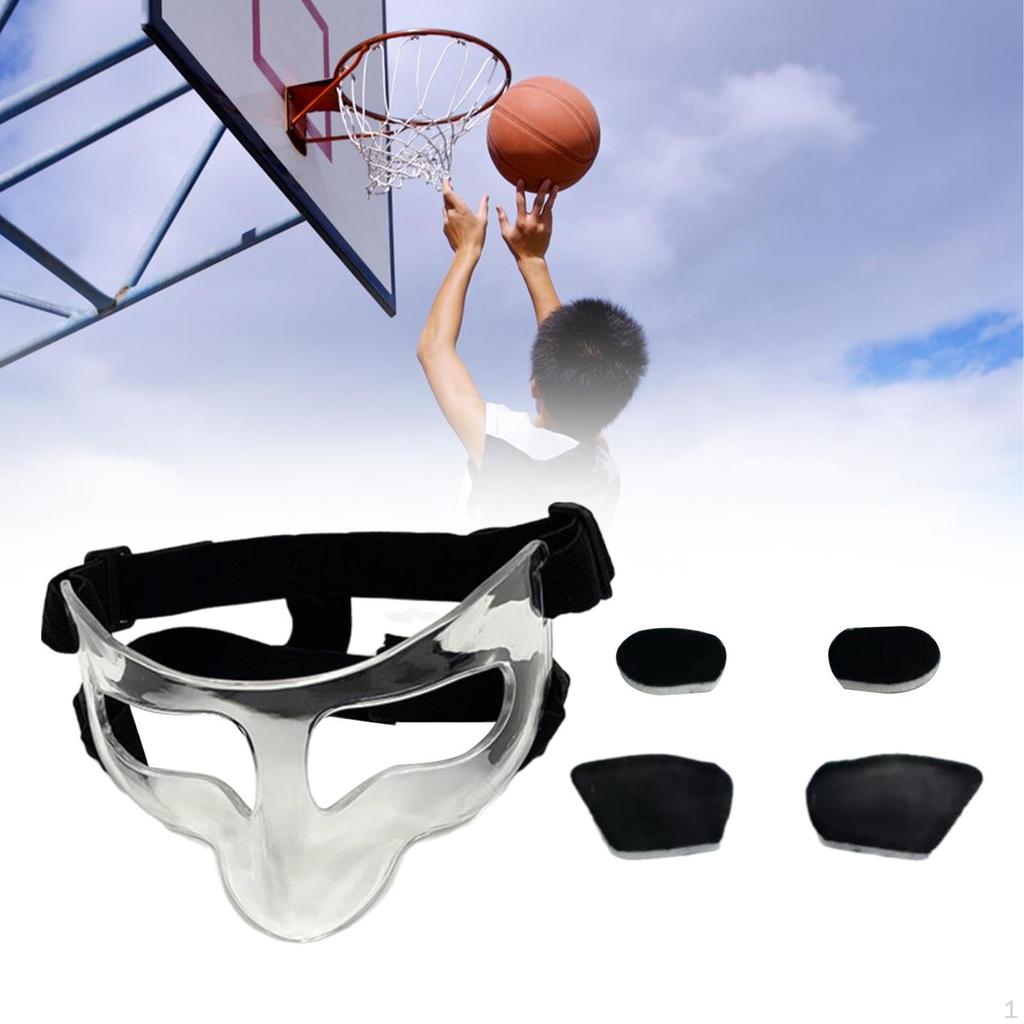 Basketball Maske Gesicht Schild Verstellbaren Riemen Teile Leichte Schützende Gesichts