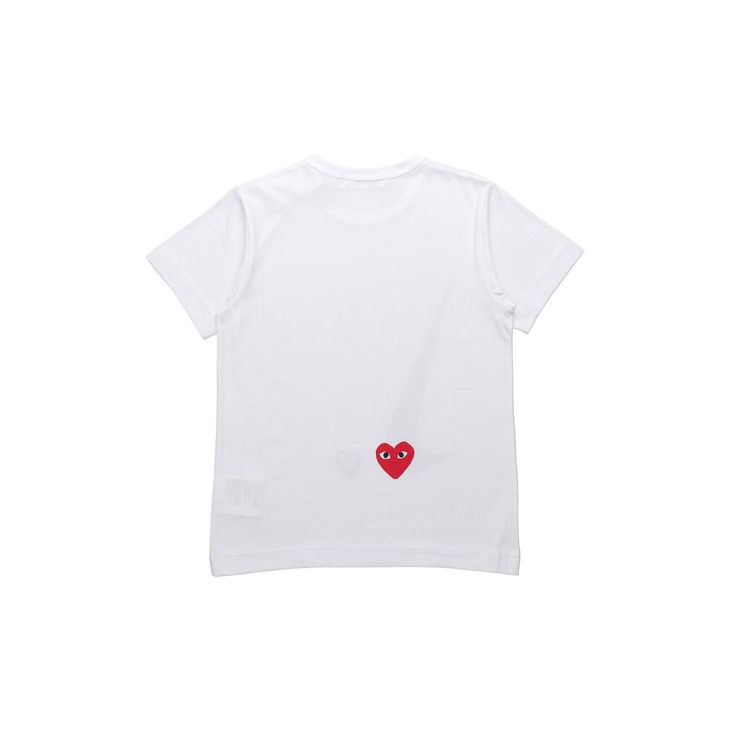 Nike Womens X Comme Des Garçons PLAY T-Shirt White Women Tops AE-T401-051-1