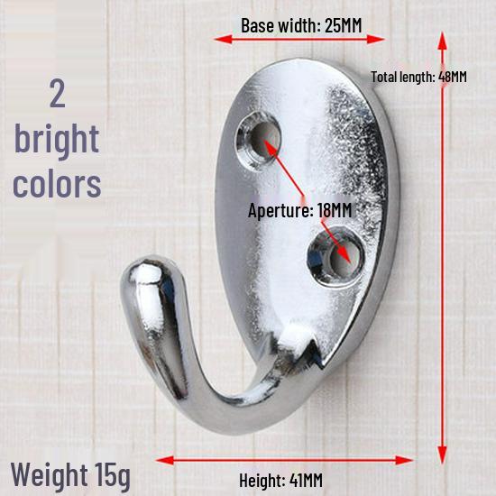 European Style Zinc Alloy Wall-Mounted Coat and Hat Hook: Single/Double Solid Antique Design