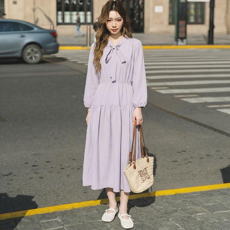 Demana Summer Seven-Sleeve A-Line Midi Dress