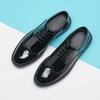 Height-increasing Glossy Leather Shoes 10cm Business Dress Casual Block Shoes 8cm Men's Wedding Groom