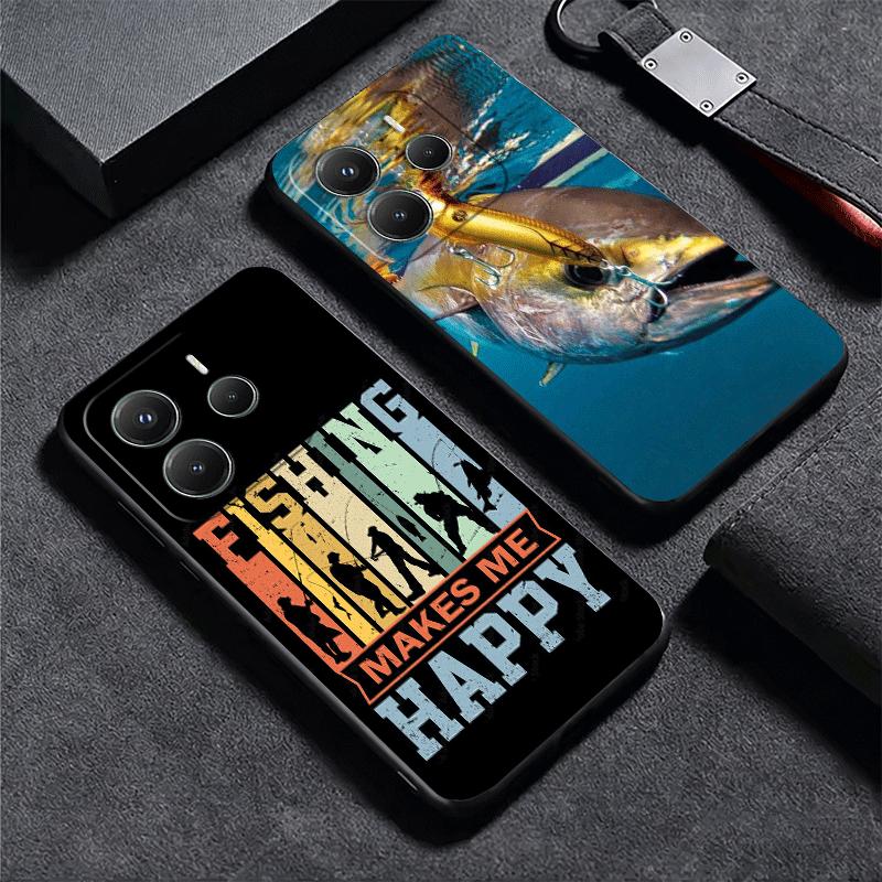 Hunting Fishing Man Soft Phone Case for Xiaomi Redmi Note 12 13 14 15 Pro Plus 11 12S 11S 11T 10 4G Black Cover Back Shell