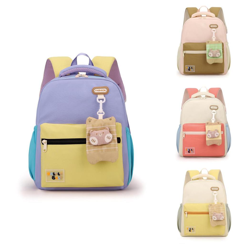 Childrens Cute Letter Colorful Oxford Backpack With Padded Shoulder Straps For Kindergarten Kids