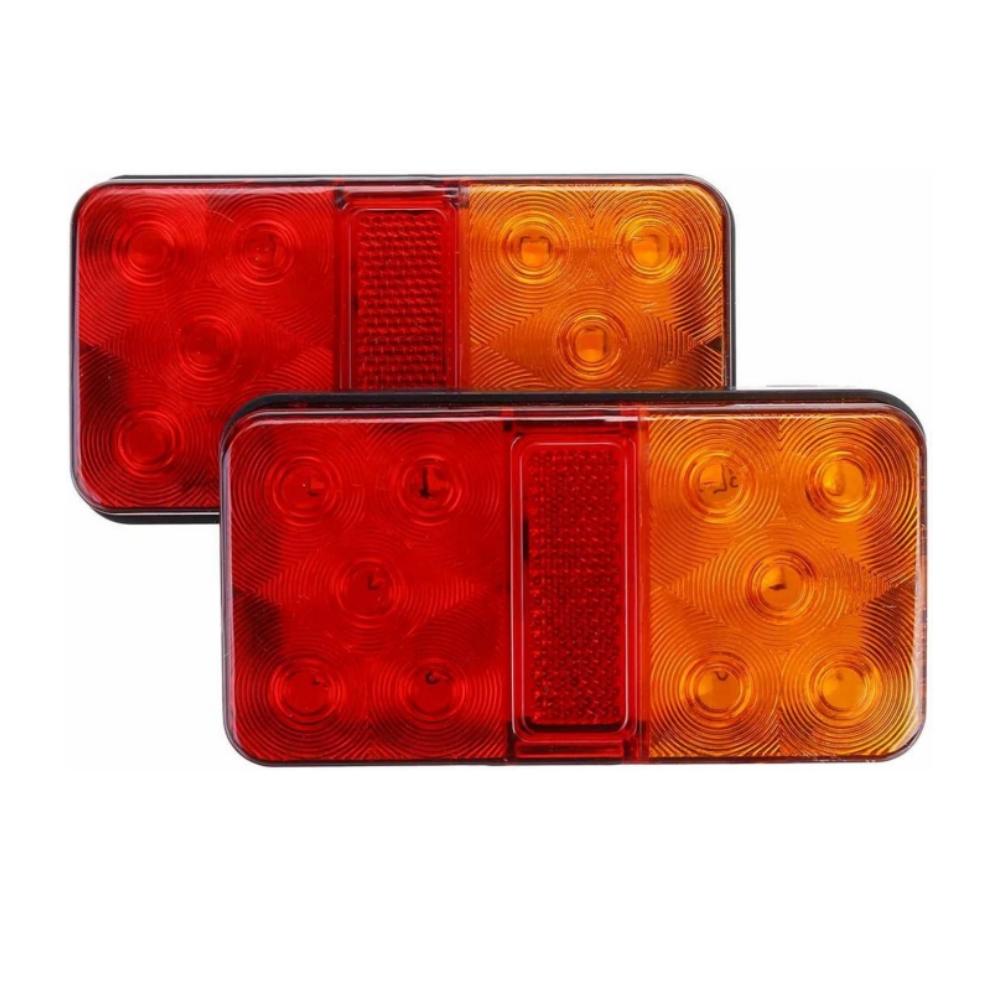 2pcs Trailer Lighting Waterproof Durable Car Truck LED Rear Tail Light Pilots Car Indicator Turn Signal for Truck Van Boat 2PCS
