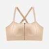 Front zipper seamless, big breasts with small breasts, gathered breasts, anti-hanging, thin shoulder straps, beautiful back bra.