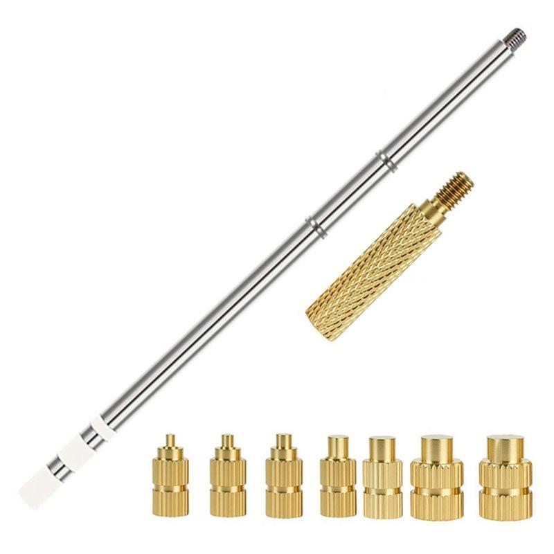 

A84E-T12 Soldering Iron Tips Heat Set Insert Tool For Hot Melt Embedded Nuts M2-M8 Insertion Kit Indenter Adaptors