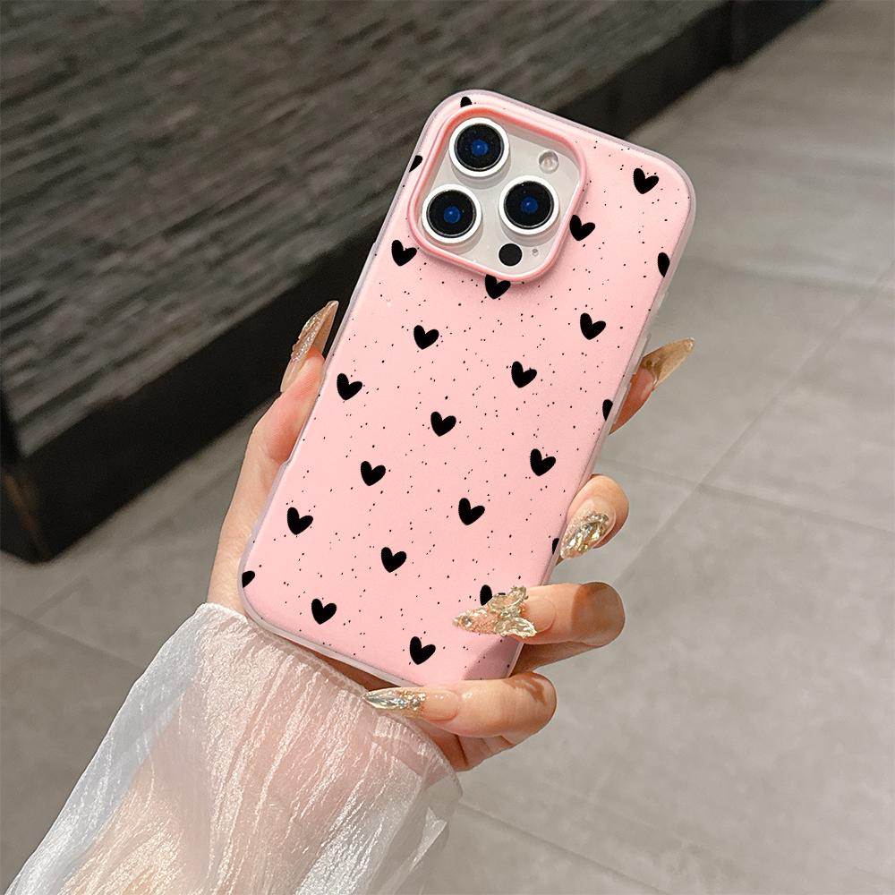 Etui z Kropkami Serce Kokardka Dla Honor 400 Lite Pro 90 Lite 5G X9D X7B X9B Magic 6 Lite Matowe 2 w 1 Galaretkowe Pokrowiec