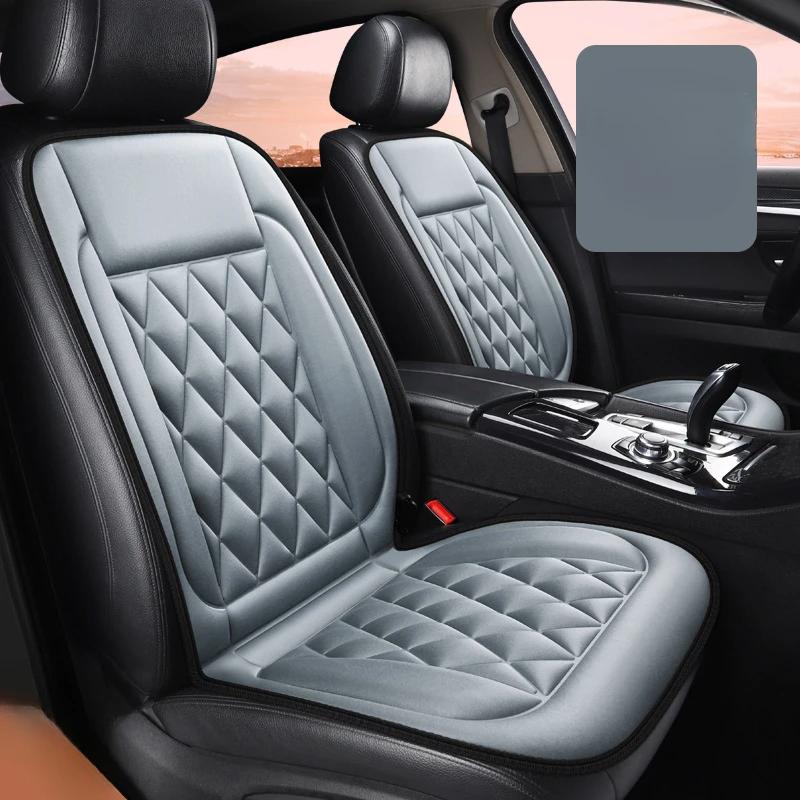 2PCS Car Winter Seat Set Heating 12V Universal Car Driver Heated Seat Cushion Winter Auto Warmer Seat Heating Car Accessories