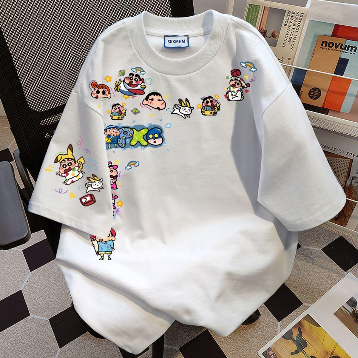 

Женская футболка ретро из чистого хлопка, тяжелая, с коротким рукавом XXXL белый