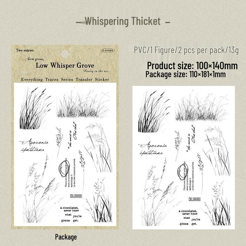 Ретро-наклейки с растительным узором для скрапбукинга и DIY-коллажа