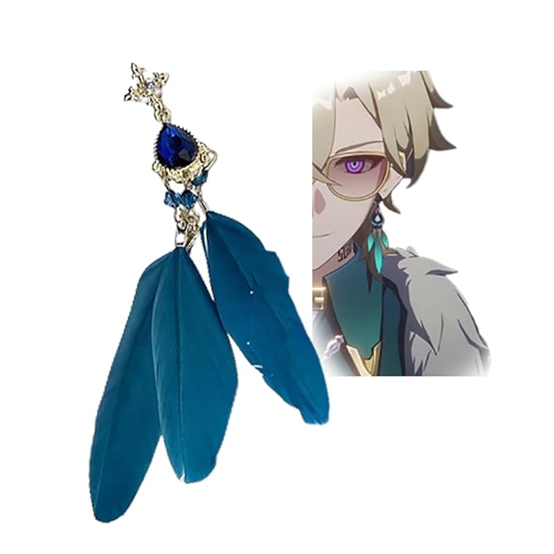 

HAESSERA (Small Store) Collapse Star Rail Aventurine Earrings Earrings Cosplay Goods Cosplay Accessories Tools Masquerade Disguise Accessories