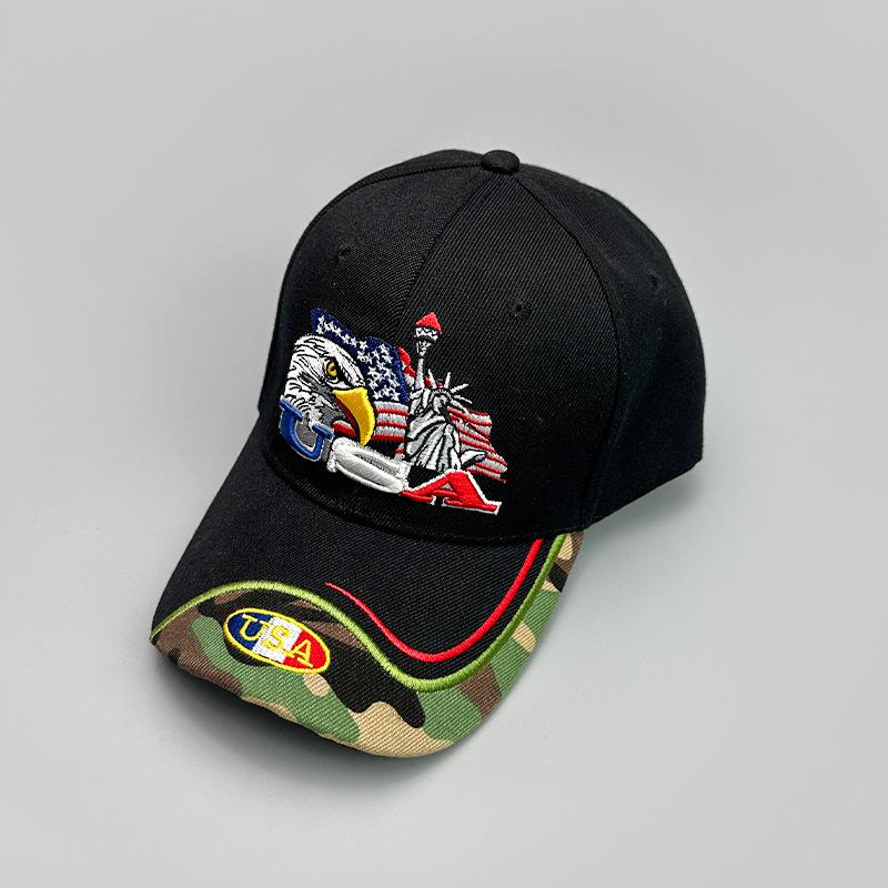 American Embroidered Eagle Baseball Cap Men'S And Women'S Sunshade Outdoor Leisure Personality Versatile Cap