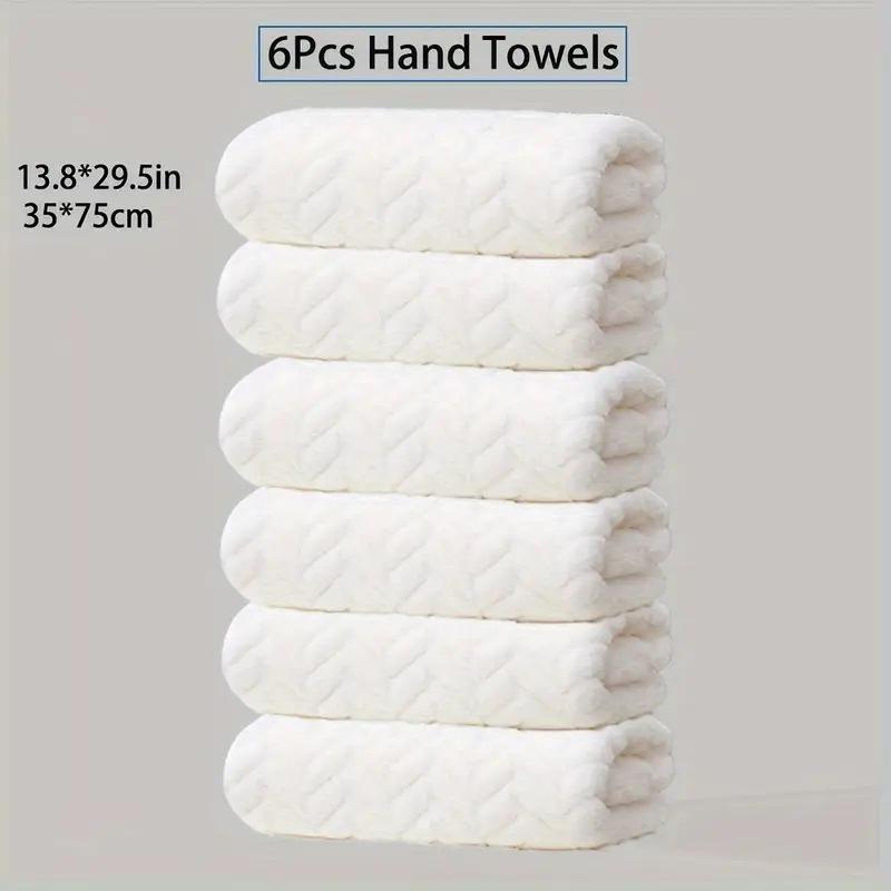 Coral Fleece Absorbent Bath and Face Towel Set for New Home Bathroom