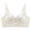 French Style Bra Women's Lace Bra Gathered Without Steel Rings Adjustable Breathable Bra Summer