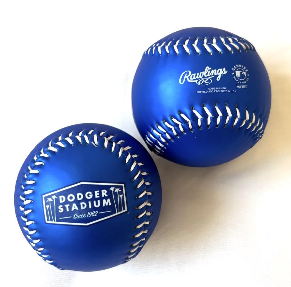 Los Angeles Dodgers Vs. New York Yankees 2025 Replica Ball, Blue, Dodger Stadium Memorial [Parallel Import]