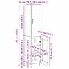 Highboard Reclaimed Wood 34.5 x 34 x 90 cm Engineered Wood