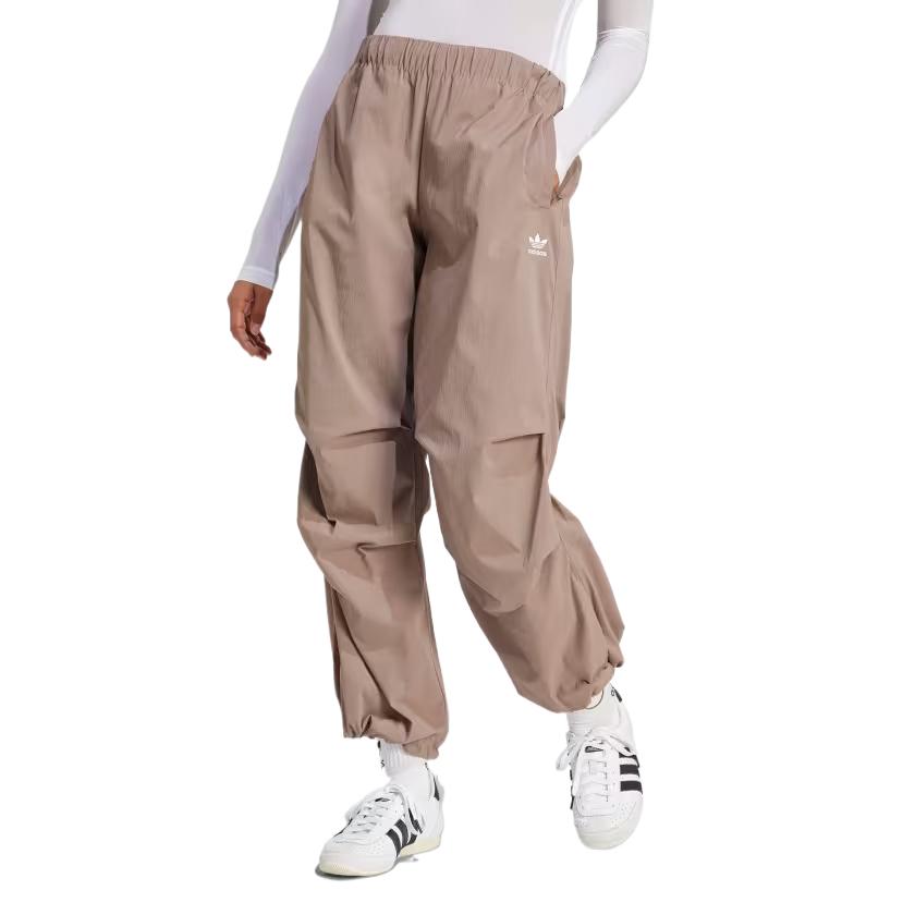 Adidas Womens Essentials Ripstop Parachute Pants Trace Brown Women Streetwear JD0783