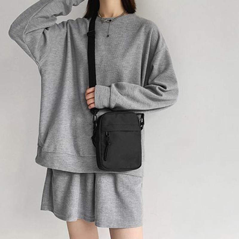 Mini Torebka na Ramię Damska/Męska Mała Kwadratowa Torebka Rekreacyjna Sportowa Wielofunkcyjna Torebka Crossbody Lekka Torebka na Drobiazgi/Telefon na Wyjście