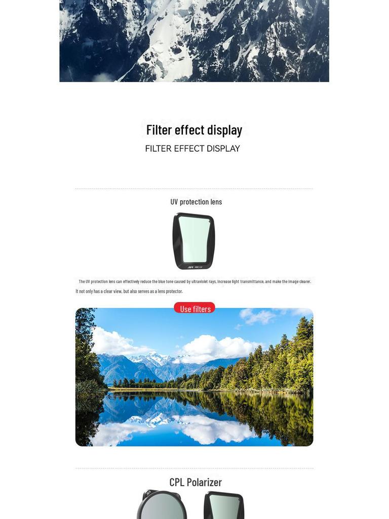 Set filtre dronă DJI AIR3 ND/CPL Starlight și anti-poluare luminoasă