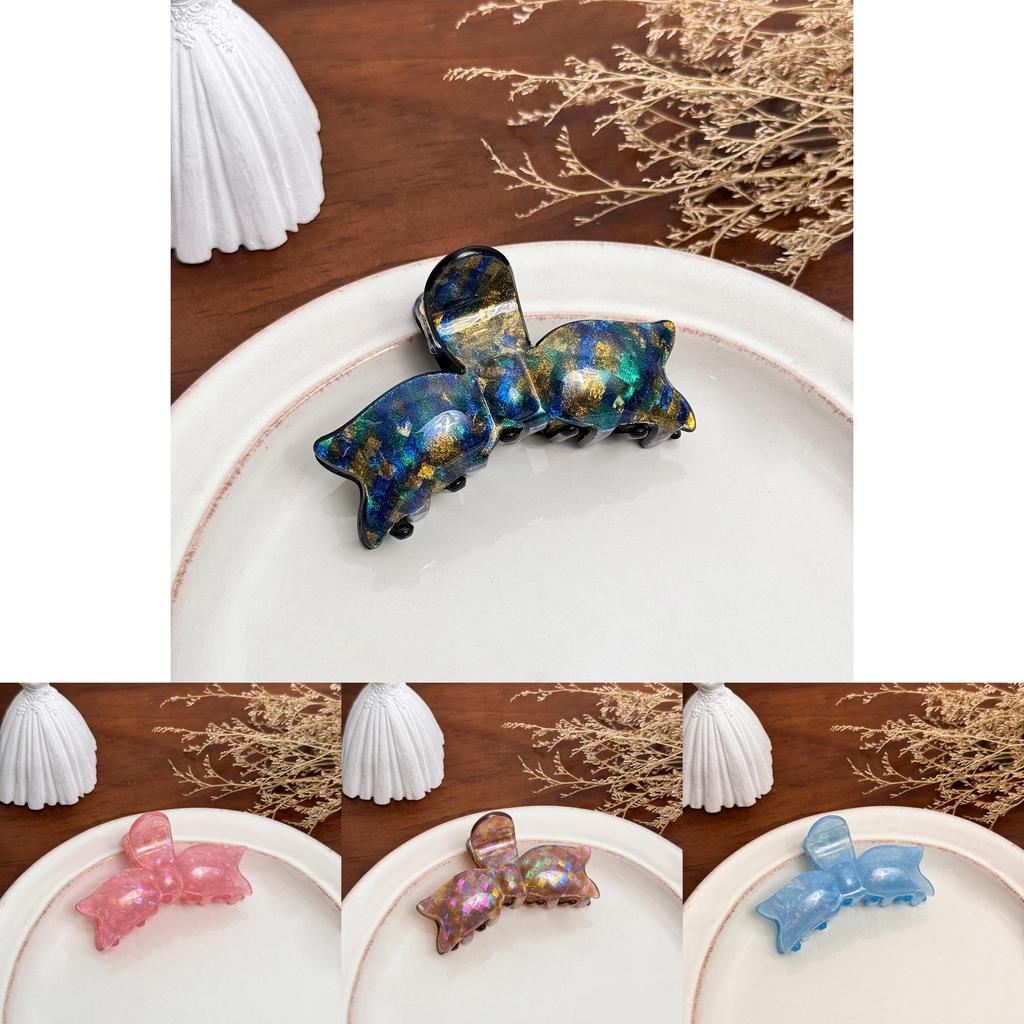 Chic Fashionable And Colorful Bowknot Hair Claw Clip For Stylish Head Accessories