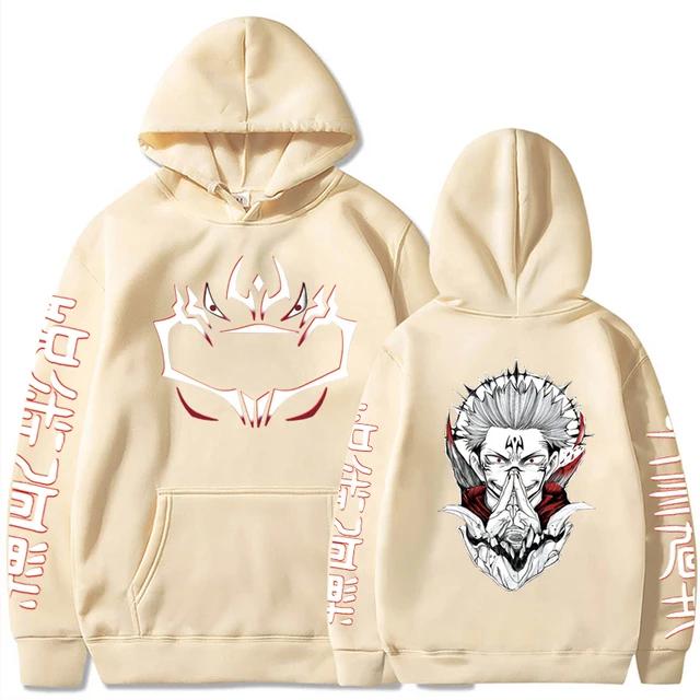 Jujutsu Kaisen Anime Clothes Satoru Gojo Tisk S kapucí Muži Ženy Mikiny Převládající Streetwear Harajuku Manga Unisex mikina