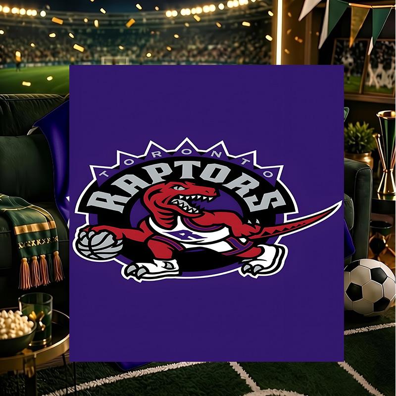 Raptors Basketball Logo Blanket Lightweight Flannel Bedding Blanket Perfect for Travel, Camping, Living Rooms, Offices, Sofas, Fan Christmas Gift