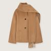 Helen Kaminski Wool Cashmere Muffler Half Coat Luwrct00080