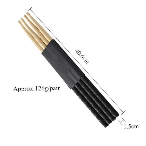 Musfunny Non-Slip Drumsticks, Set of 2, 5A: Lightweight and Durable Wooden Drumsticks - Percussion Sticks for Beginners, Kids, and Adults