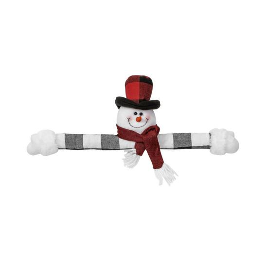 Yousheng 1 Pc Christmas Curtain Buckle Santa Snowman Curtain Tiebacks Cartoon Doll Curtain Holdback Fastener for Home Window Decoration