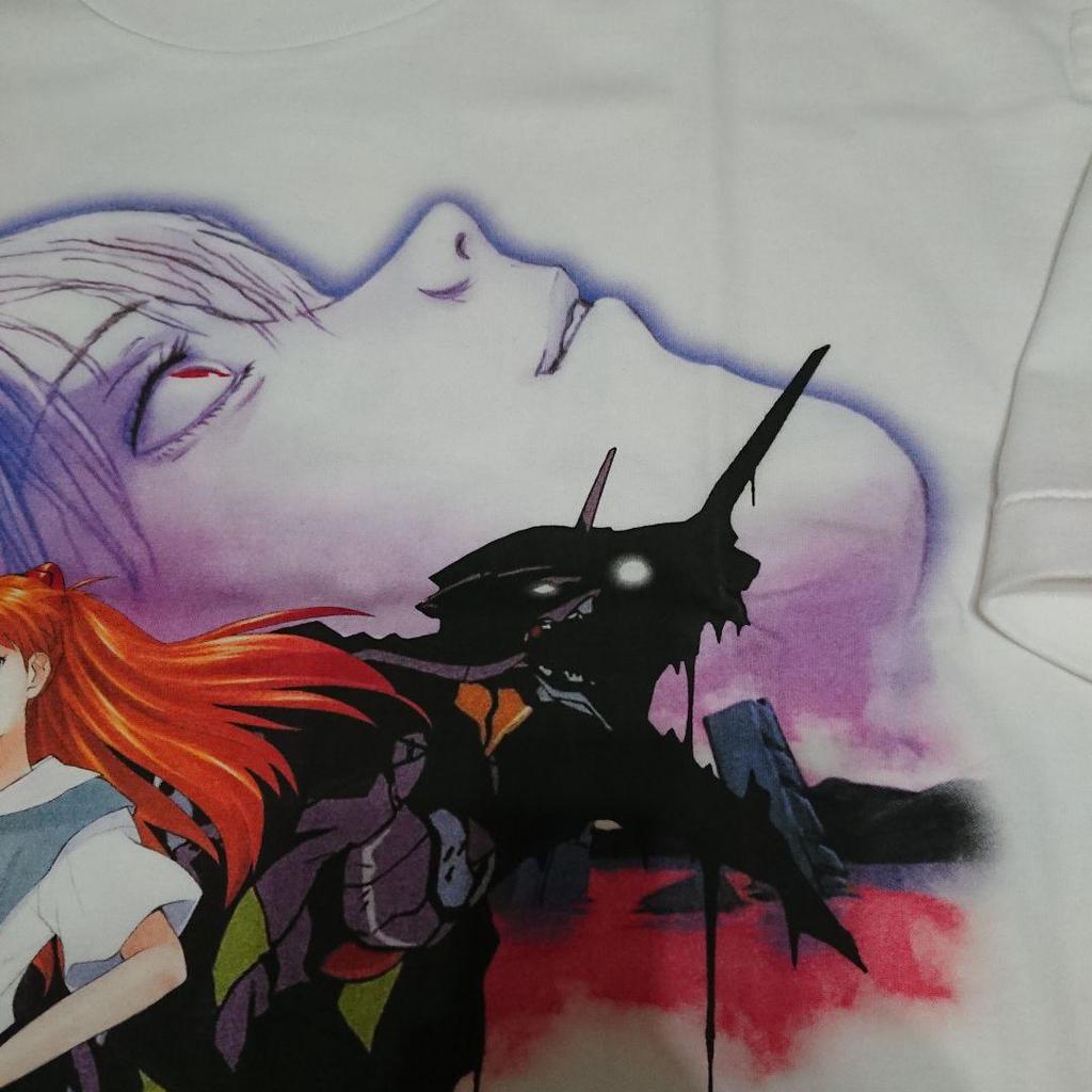 [USED] EVANGELION Evangelion T-shirt White XL Rare