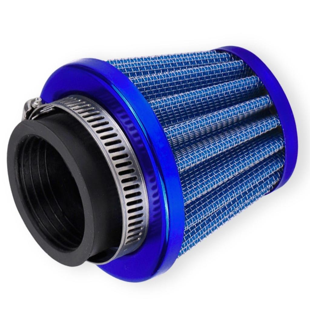 CHASO Power Filter Air Filter 35mm Motorcycle Scooter Moped Stainless Steel Mesh Air Color Blue Blue